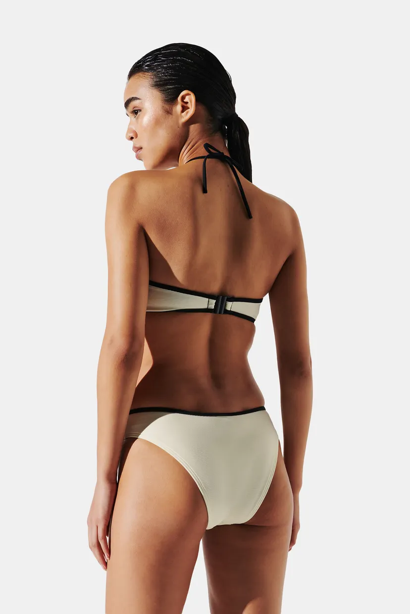 Женский белый лиф от купальника HOTEL KARL RIB HALTER BANDEAU 3