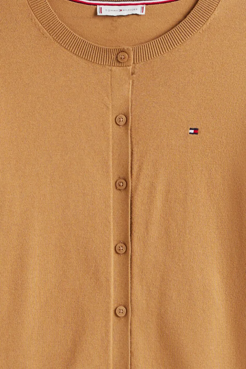 Жіночий коричневий кардиган CO JERSEY STITCH C-NK LS 5