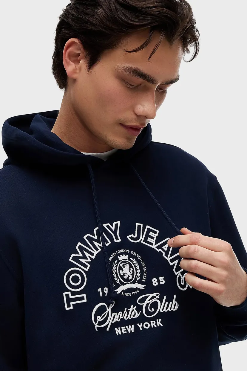 Чоловіче темно-синє худі REG SPORTS CLUB HOODIE 4