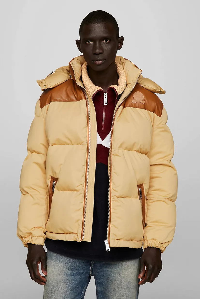 洋楽 Phil Mellow Mood 1995 Original mega rare Чоловіча бежева куртка THC DG CHINO NEW YORK PUFFER Tommy Hilfiger