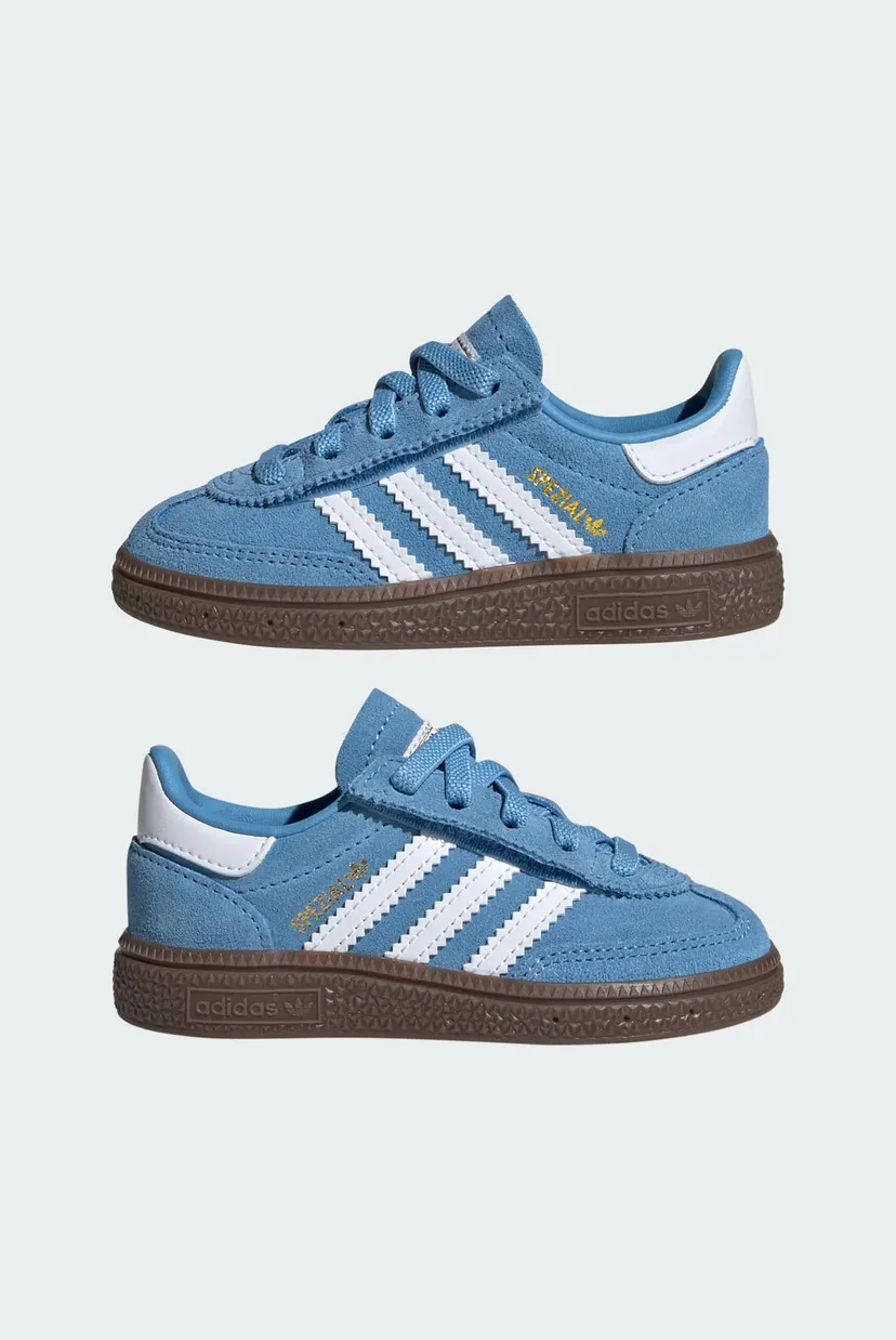 Дитячі блакитні замшеві снікерси Handball Spezial Comfort Closure Elastic Lace Kids 7