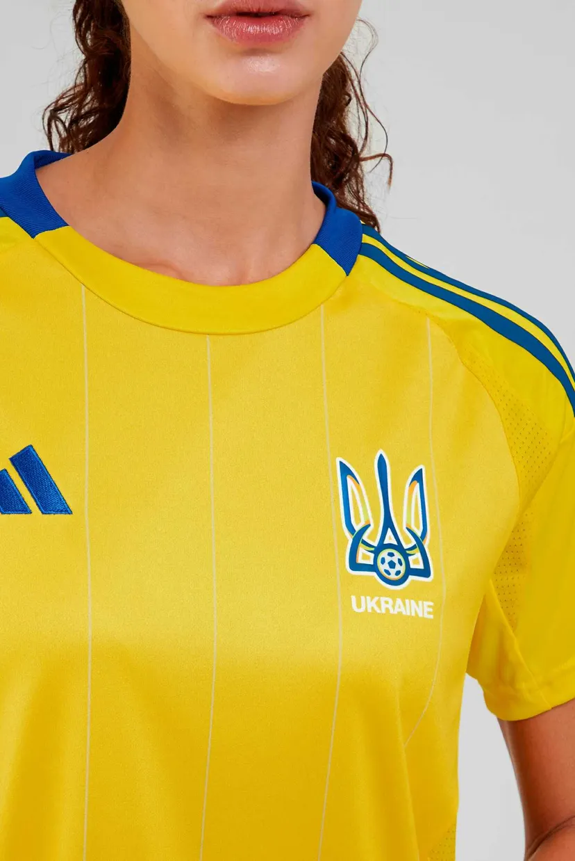 Женская желтая футболка Ukraine 24 4