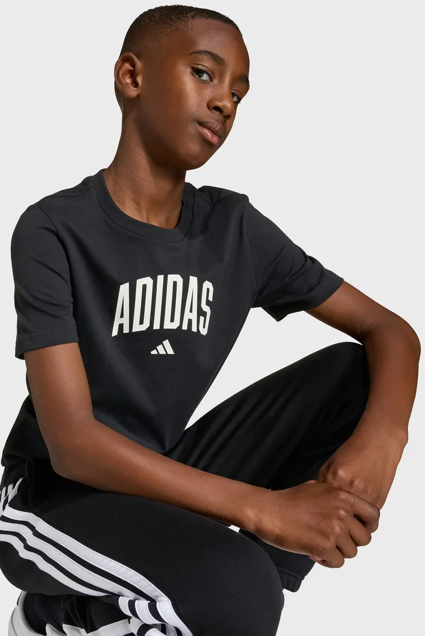 Дитяча чорна футболка Collegiate Graphic Kids 5