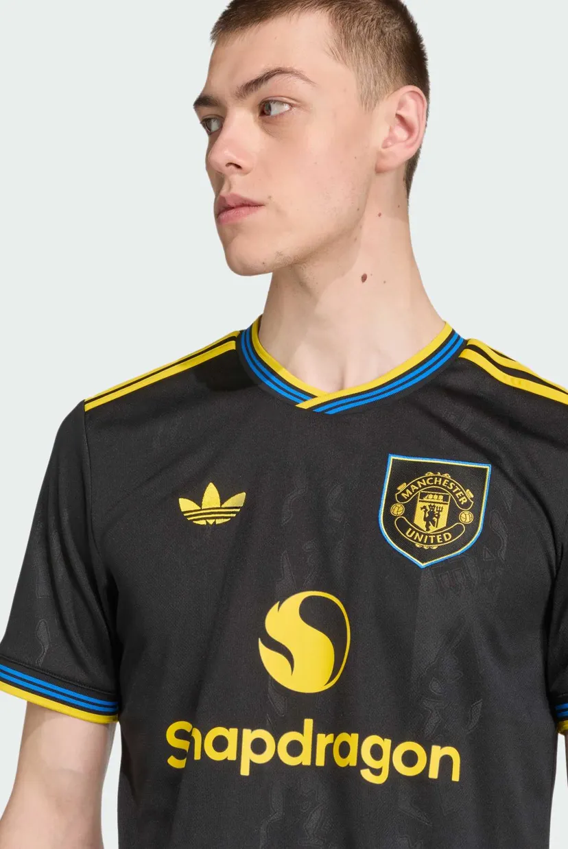 Мужская черная футболка Manchester United 25/26 Third 4
