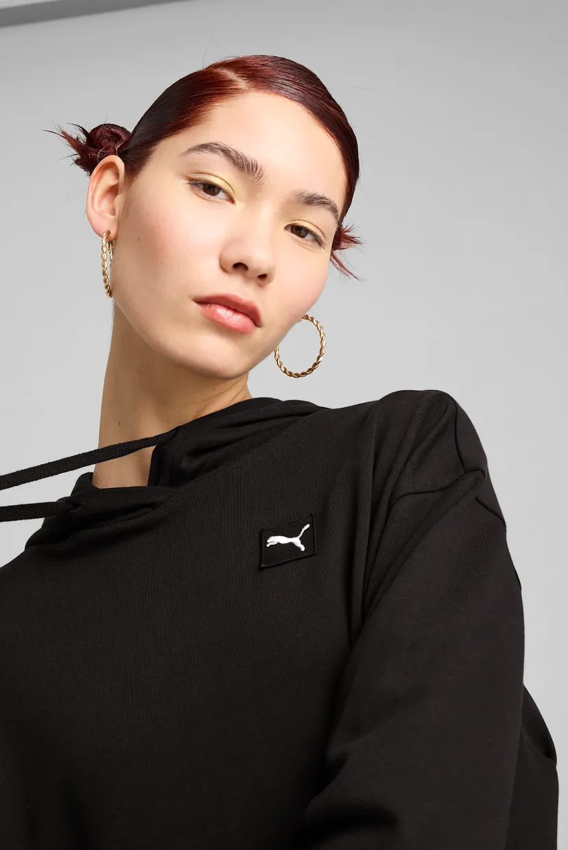 Жіноче чорне худі ESS ELEVATED Comfort Hoodie Women 4