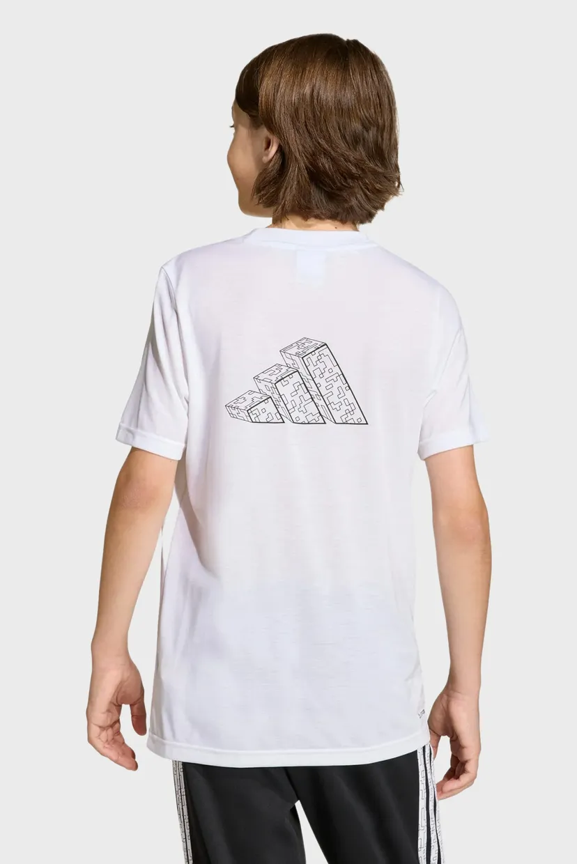 Дитяча біла футболка ADIDAS MINECRAFT TRAINING 3