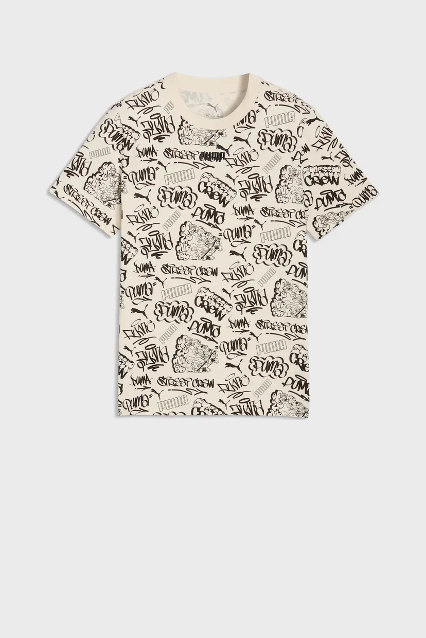 Детская бежевая футболка с узором MID 90s Printed Tee Youth 4