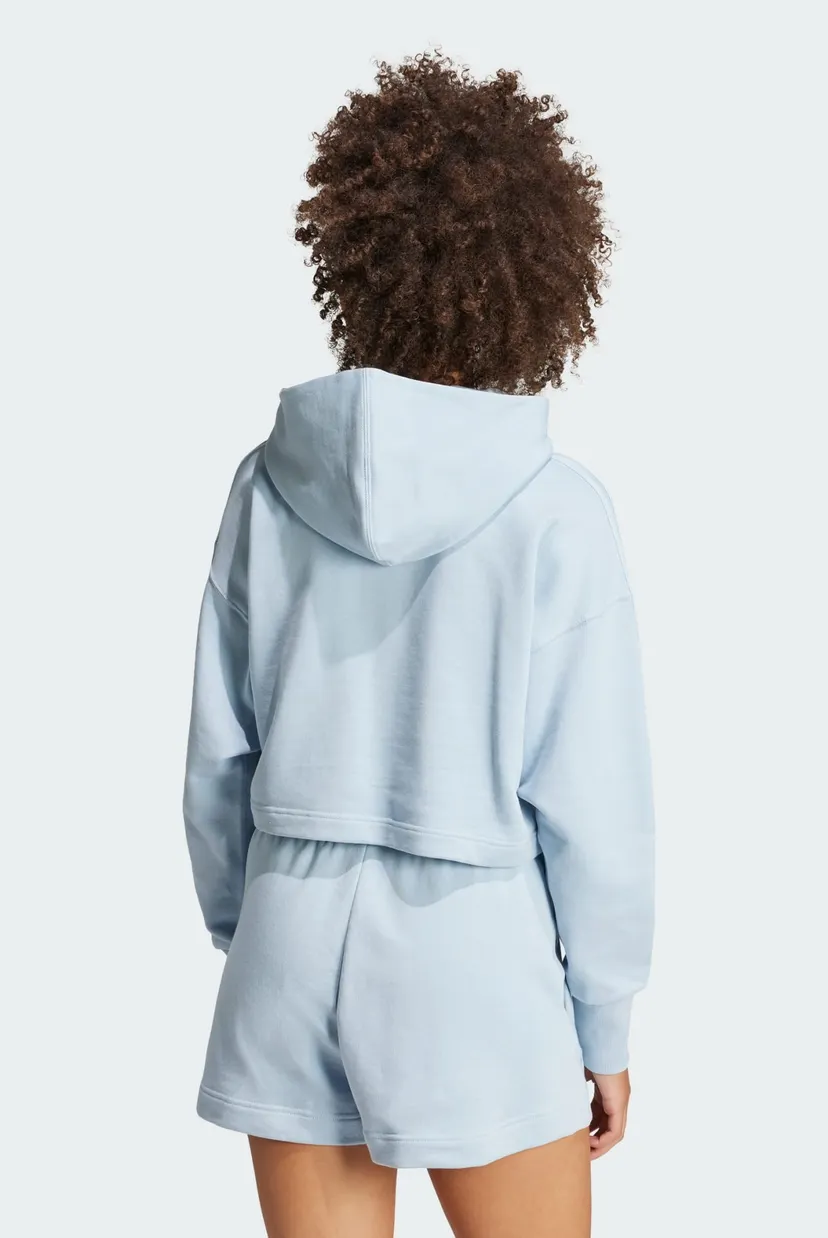 Женское голубое худи ALL SZN French Terry 3-Stripes 4