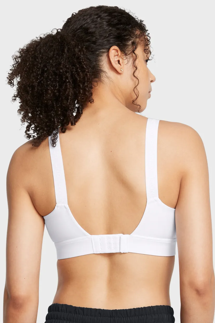 Женский белый топ UA Infinity High 2.0 Bra 3