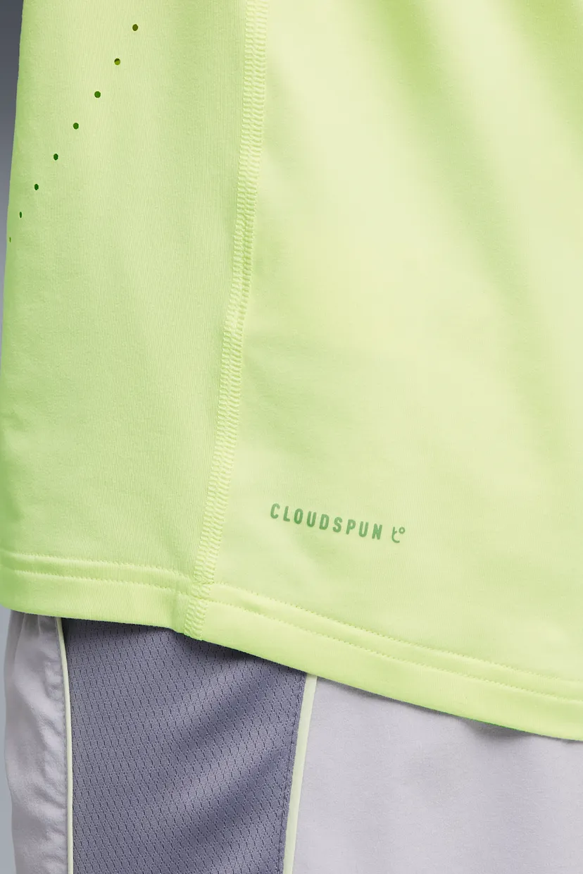 Мужская салатовая футболка CLOUDSPUN Running Tee Men 4