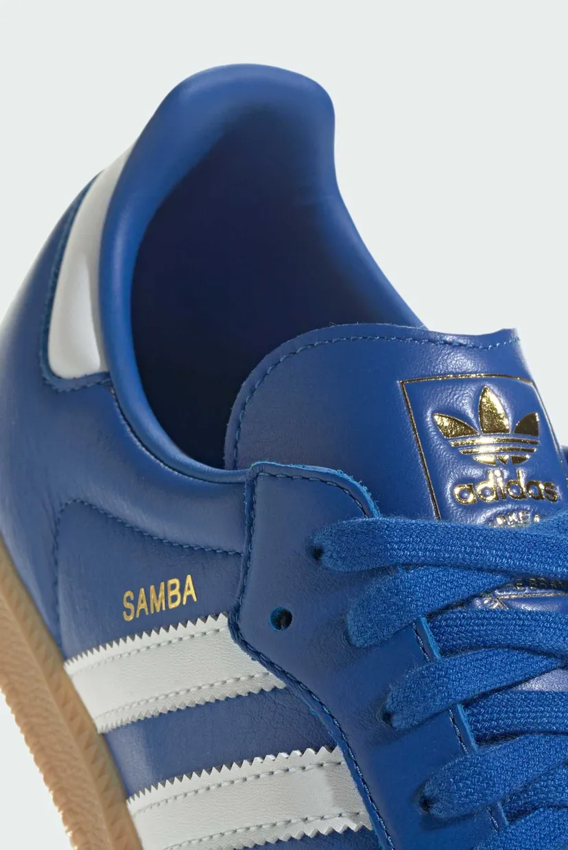 Мужские синие кожаные сникерсы Samba OG 8