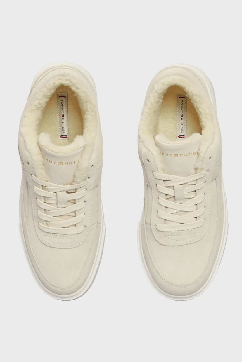 Жіночі білі замшеві снікерси SUEDE VULC WINTER SNEAKER LO 4