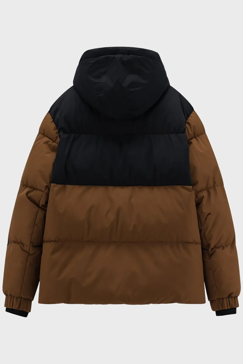 Чоловіча коричнева лижна куртка FIX HOOD FEEL WARM 7