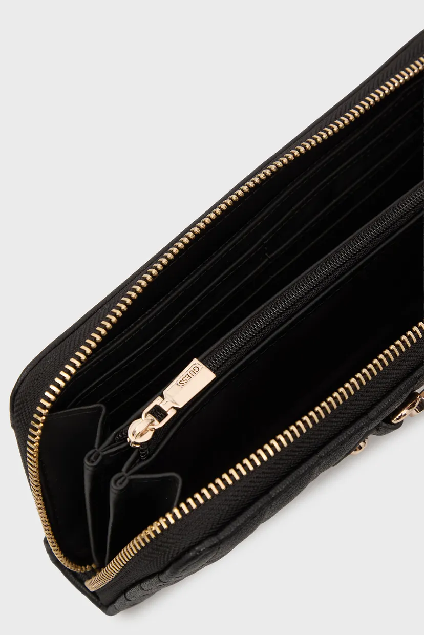 Жіночий чорний гаманець NADIRA Guess SWQG8424146 — MD-Fashion