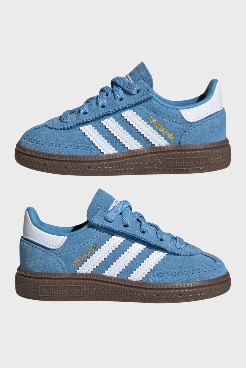 Дитячі блакитні замшеві снікерси Handball Spezial Comfort Closure Elastic Lace Kids 6