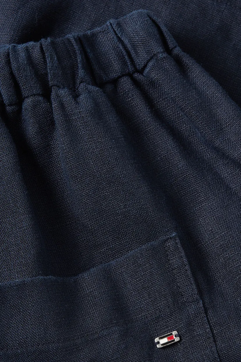 Жіночі темно-сині лляні шорти PULL ON CASUAL LINEN 4