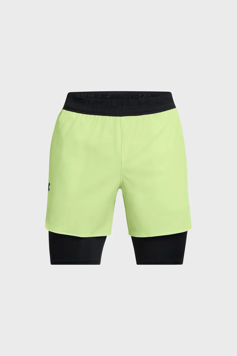 Чоловічі салатові шорти UA Peak Woven 2in1 Sts 5