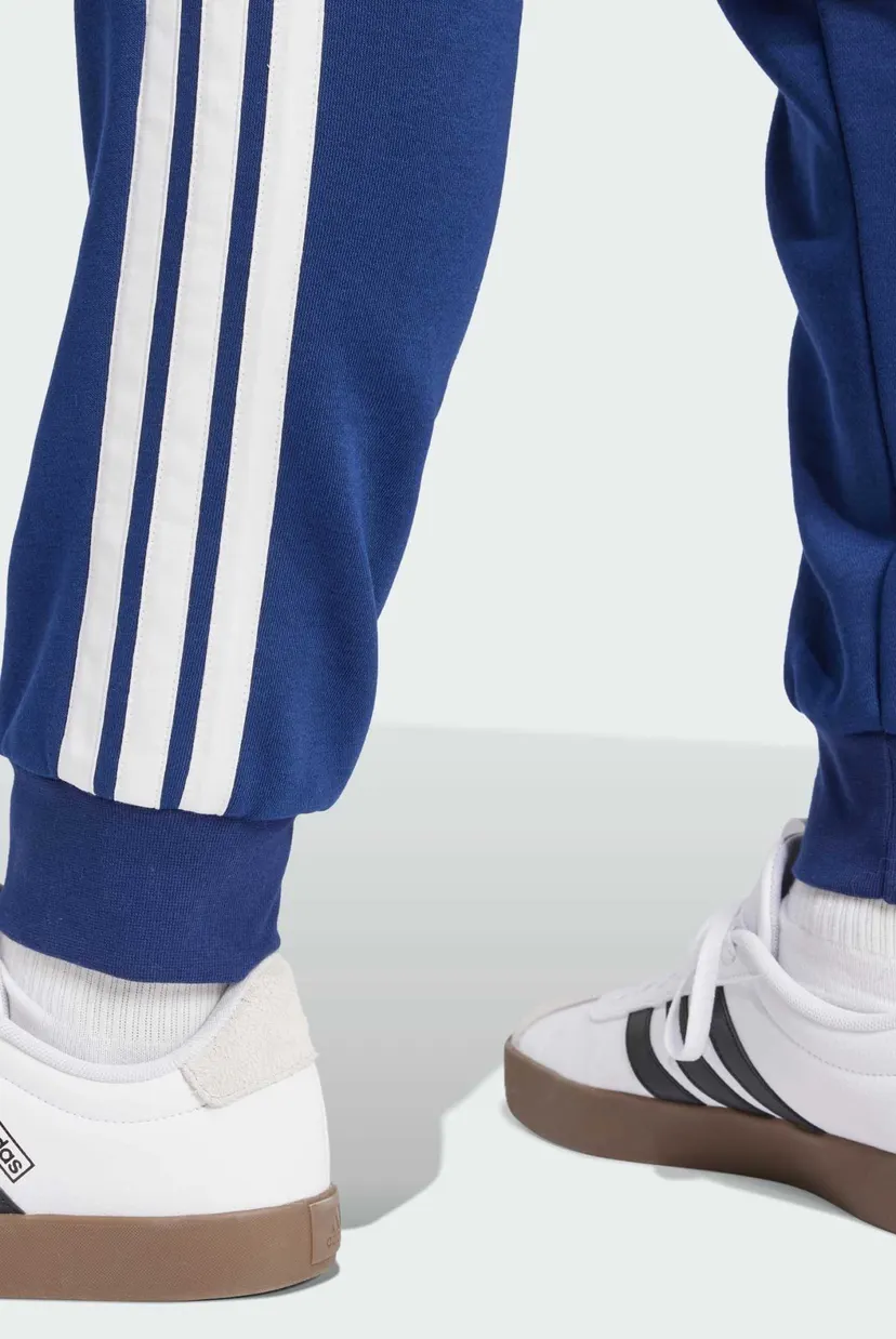 Мужские синие спортивные брюки Essentials 3-Stripes Fleece 5