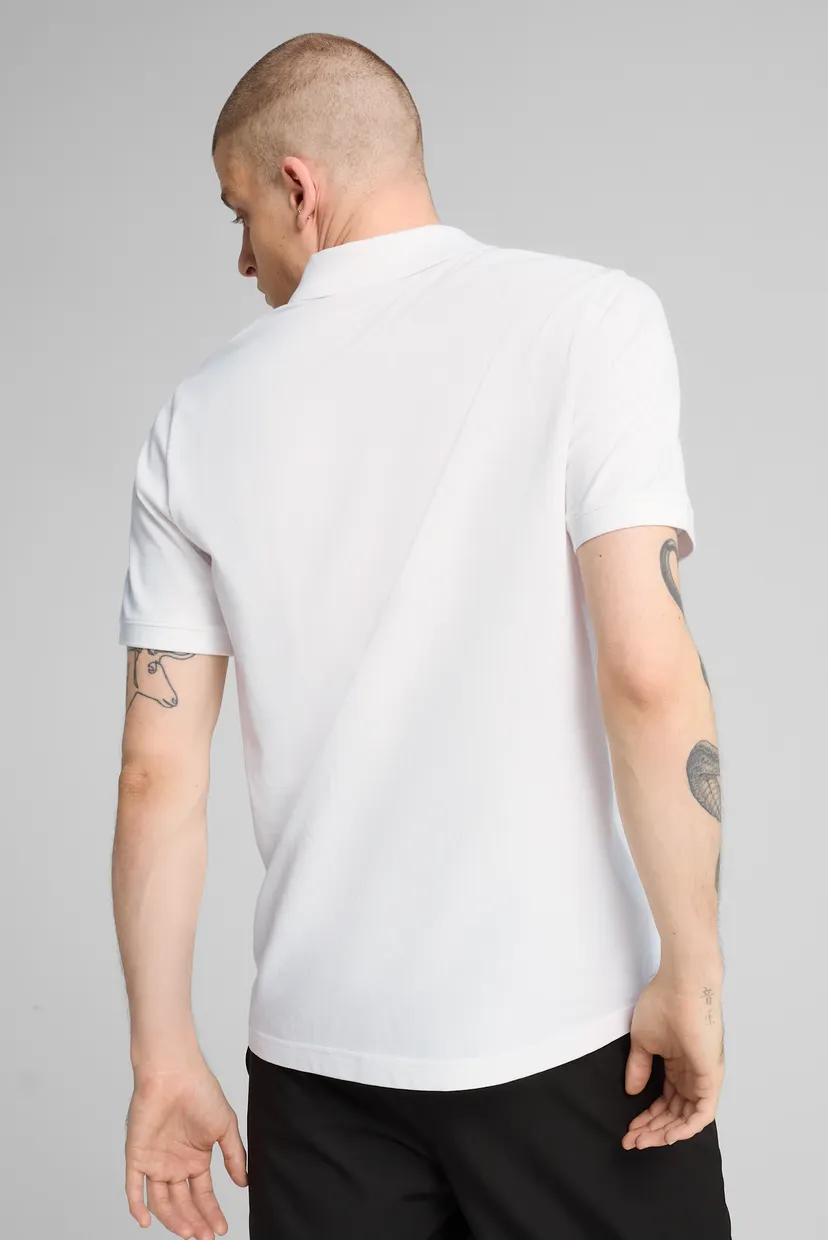 Мужское белое поло Essentials Pique Polo Men 3