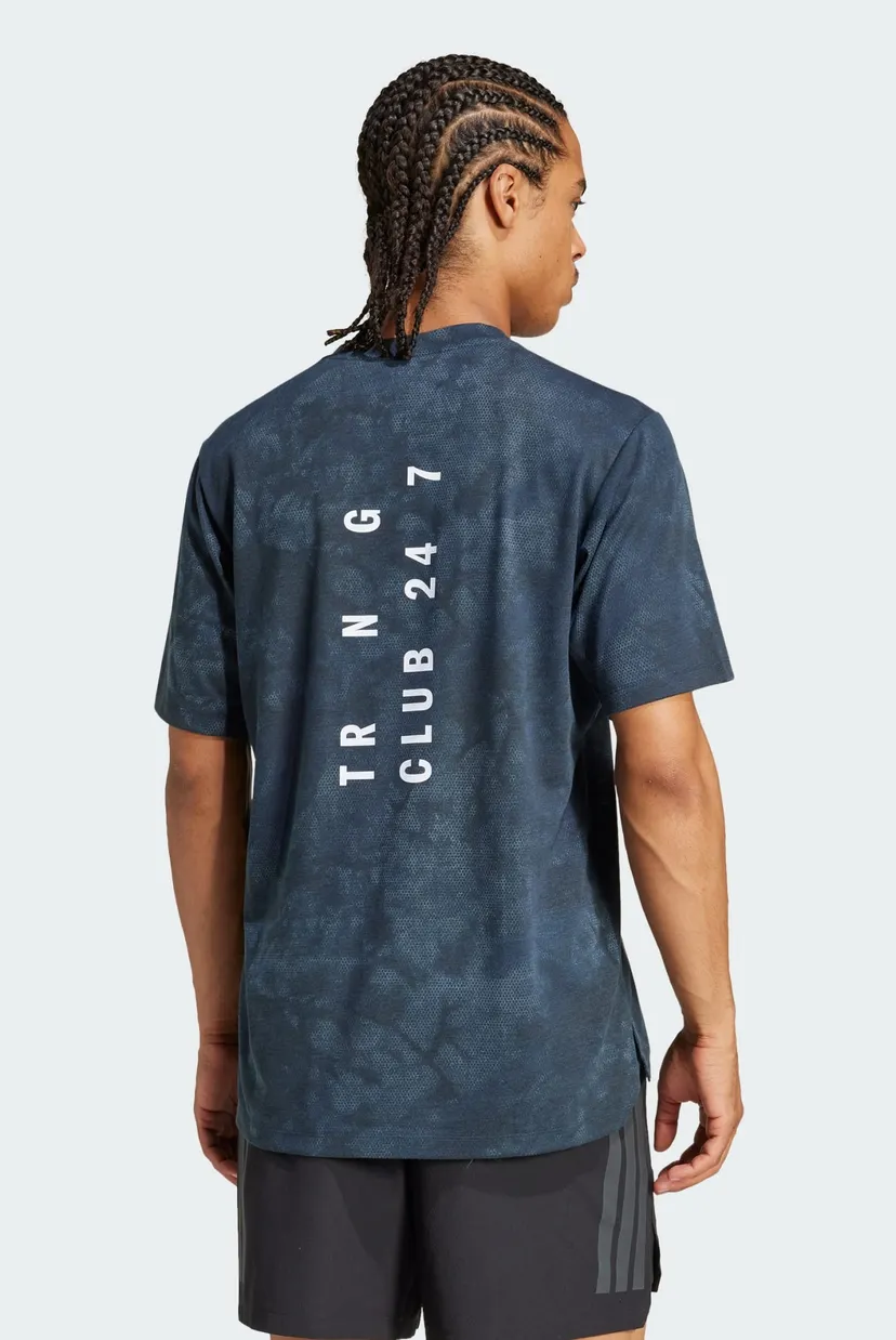 Чоловіча темно-синя футболка з візерунком Power Graphic adidas
