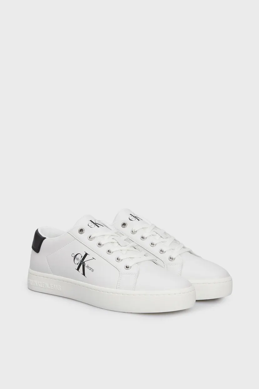 Мужские белые кожаные сникерсы CLASSIC CUPSOLE LACEUP LOW LTH 3
