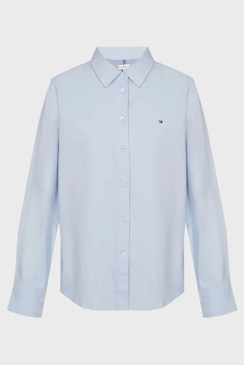 Женская голубая рубашка STRETCH OXFORD REGULAR SHIRT 5