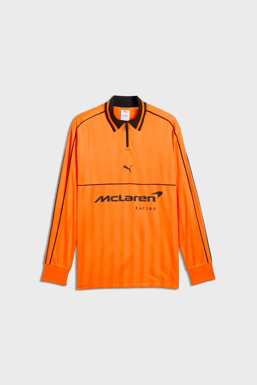 Оранжевый лонгслив в полоску McLAREN RACING (унисекс) 5