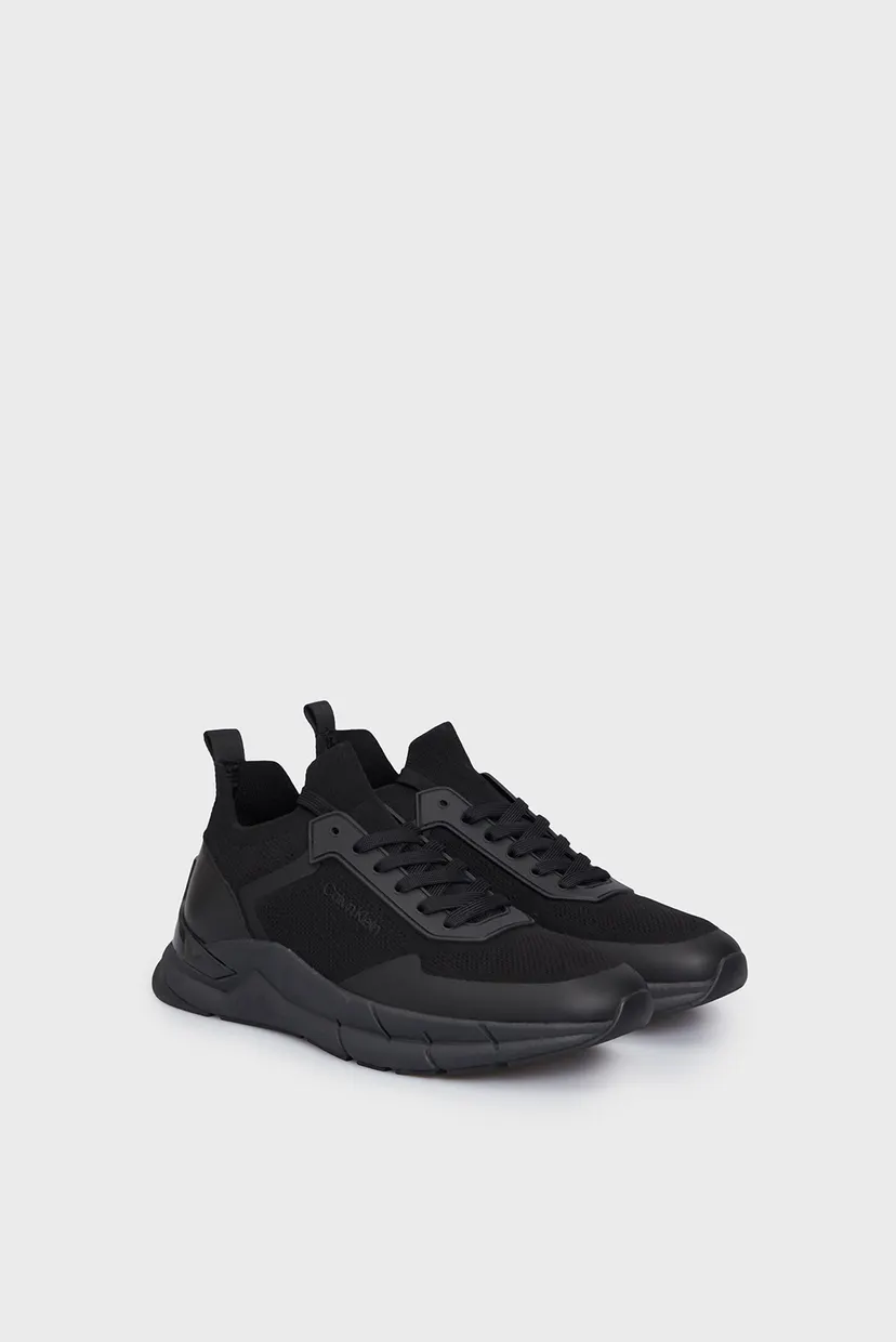 Мужские черные кроссовки LOW TOP LACE UP KNIT 3
