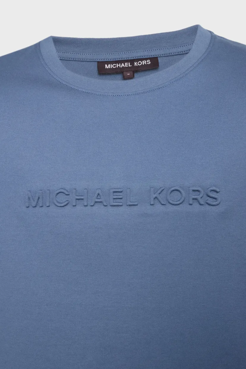 Мужская синяя футболка EMBOSSED LOGO TEE 3