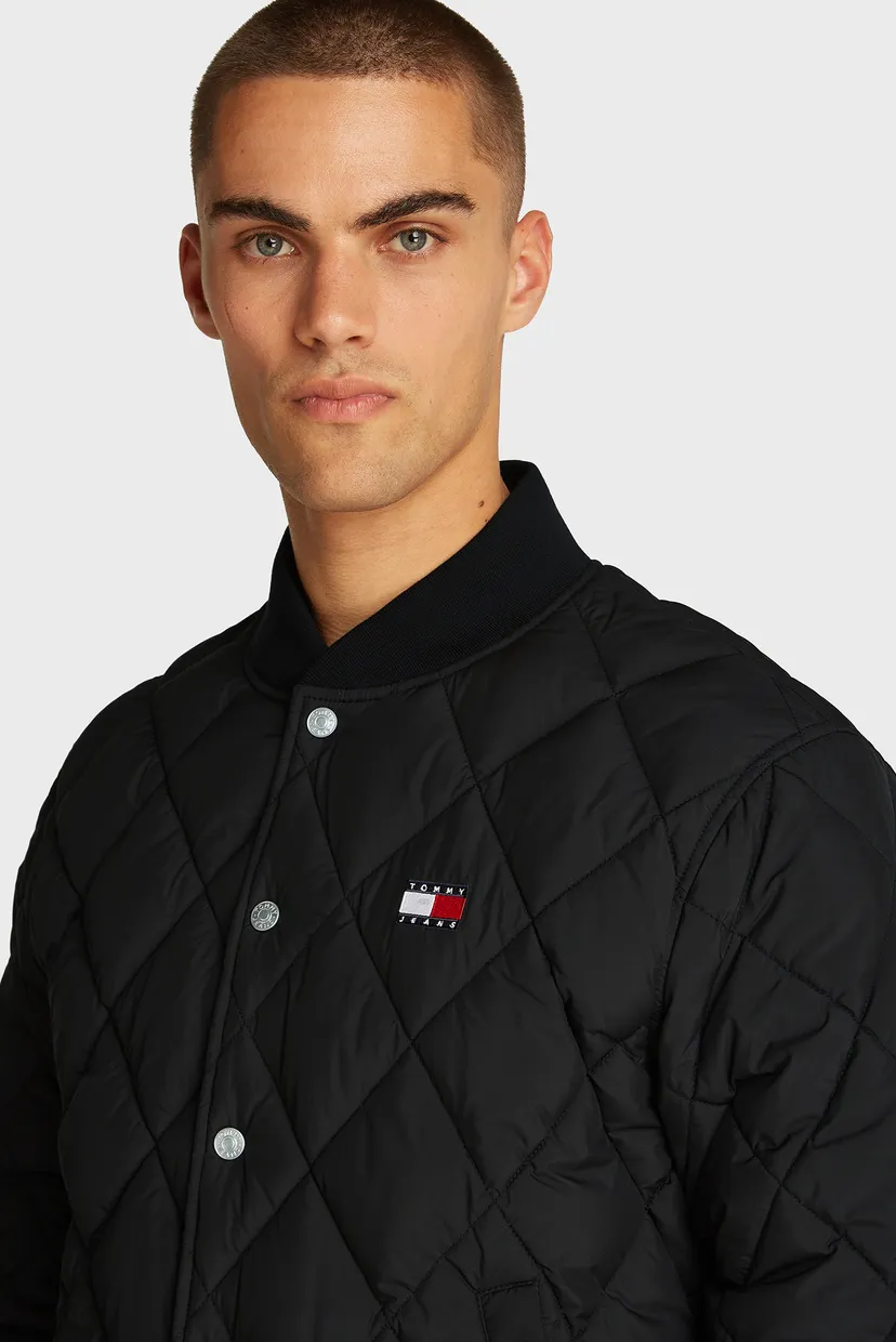 Мужской черный бомбер TJM QUILTED BOMBER 4