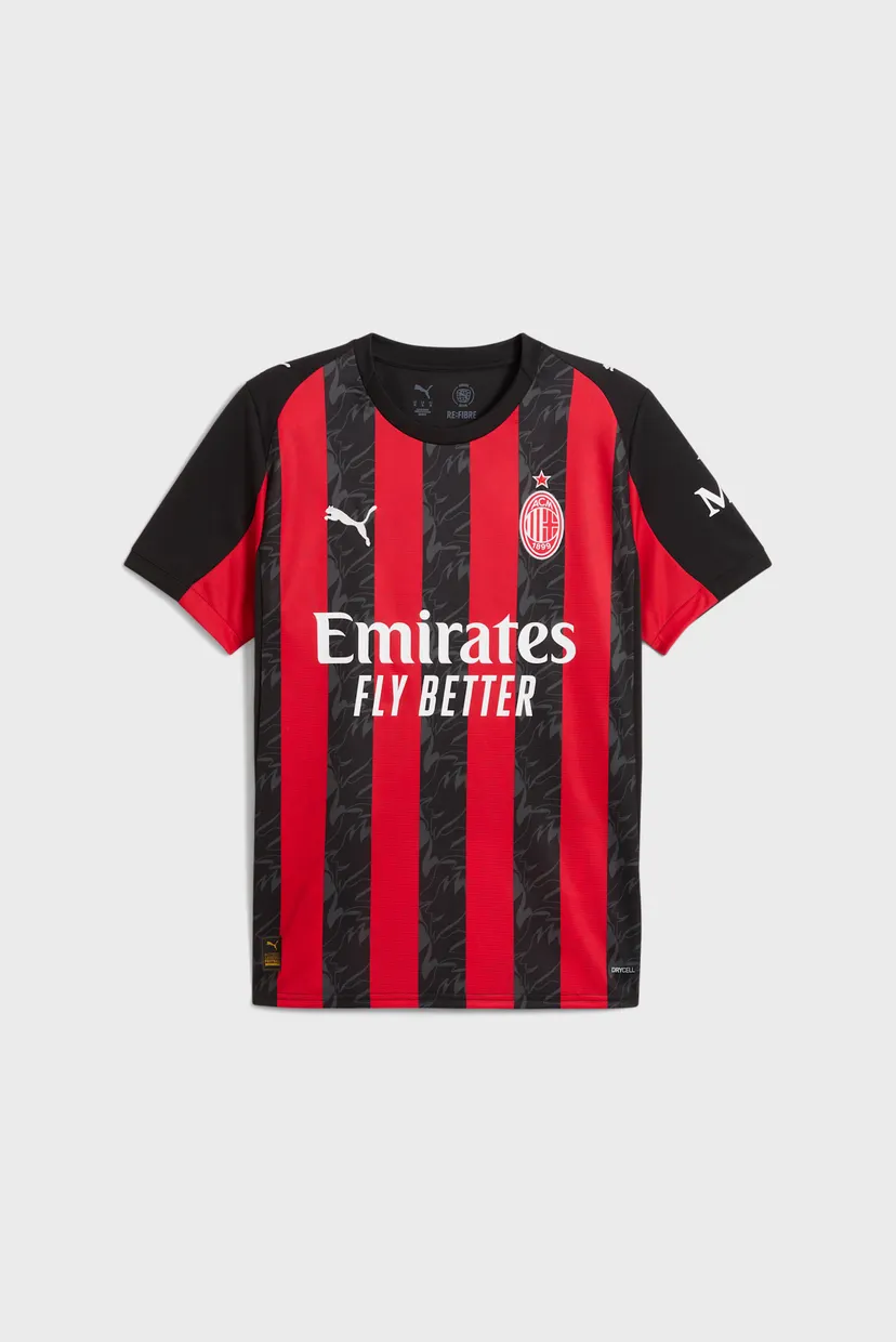 Чоловіча чорна футболка у смужку AC Milan 25/26 Home Jersey Men 6
