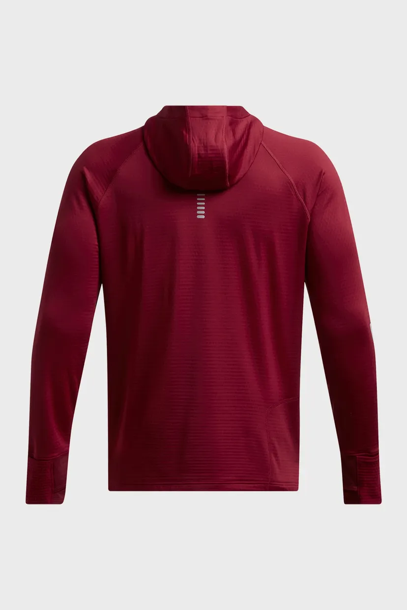 Мужское бордовое худи UA LAUNCH ELITE CW BALACLAVA HOODY 5