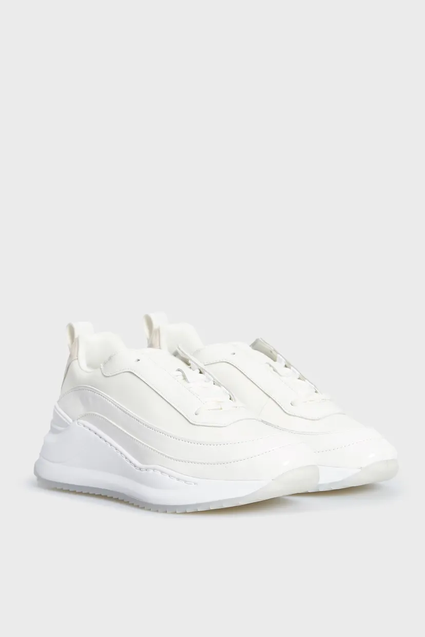 Жіночі білі кросівки CHUNKY INTERNAL WEDGE LACE UP 3