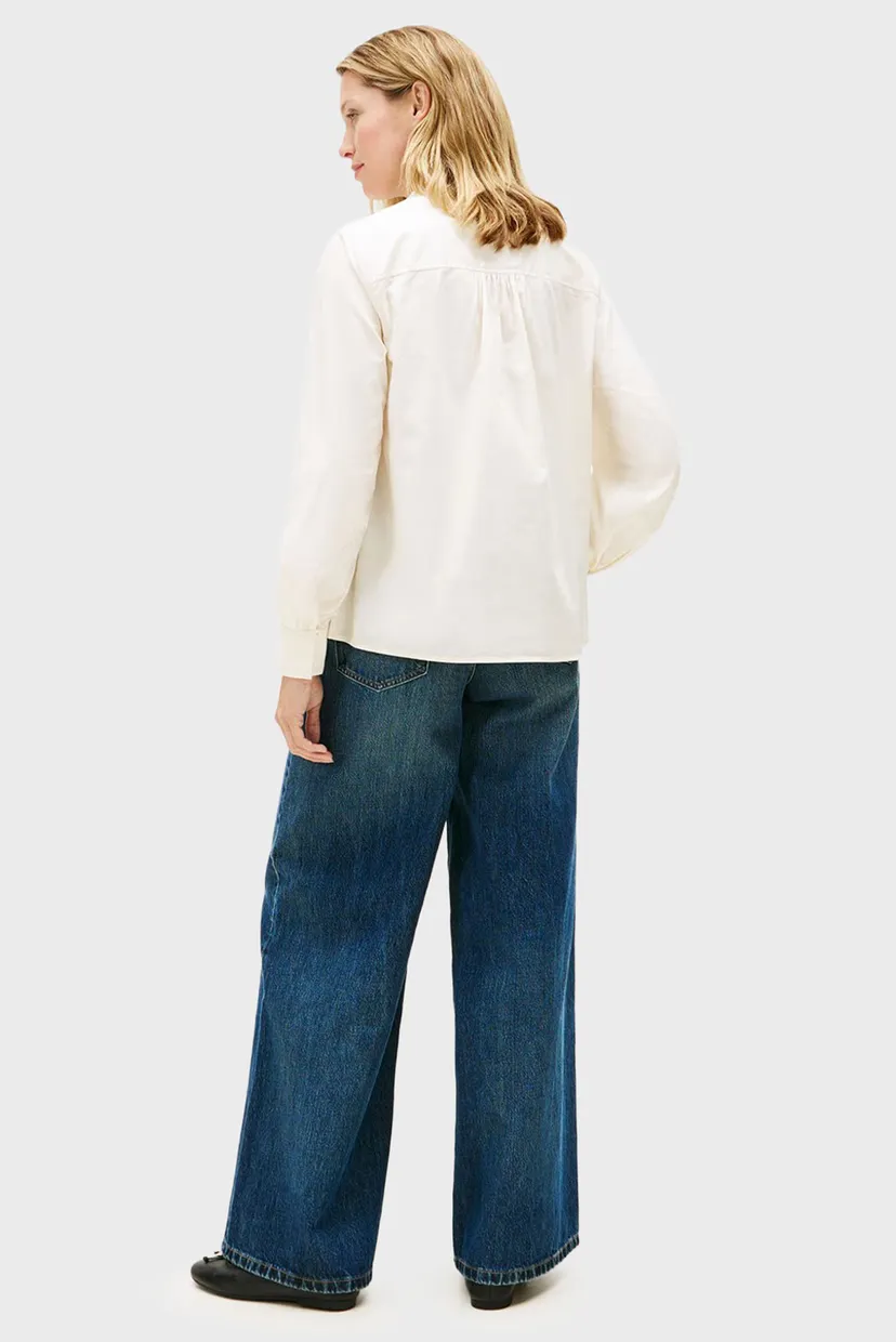 Жіноча біла блуза POPLIN 3