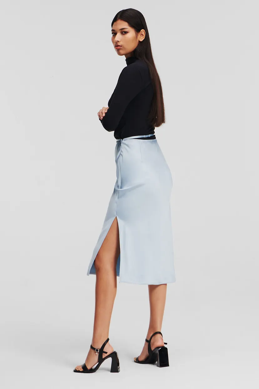 Женская голубая юбка KARL CHARM SOFT SKIRT 4