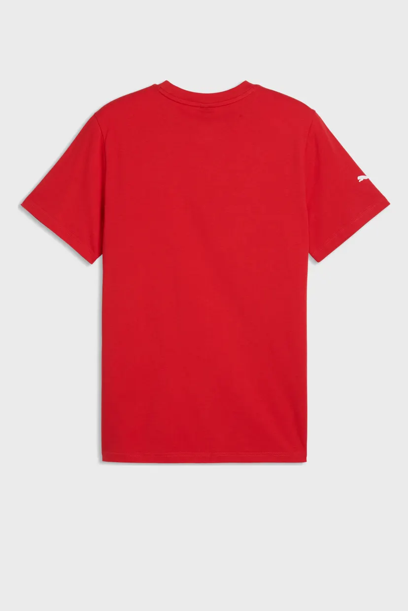 Чоловіча червона футболка Scuderia Ferrari Coloured Shield Tee Men 5