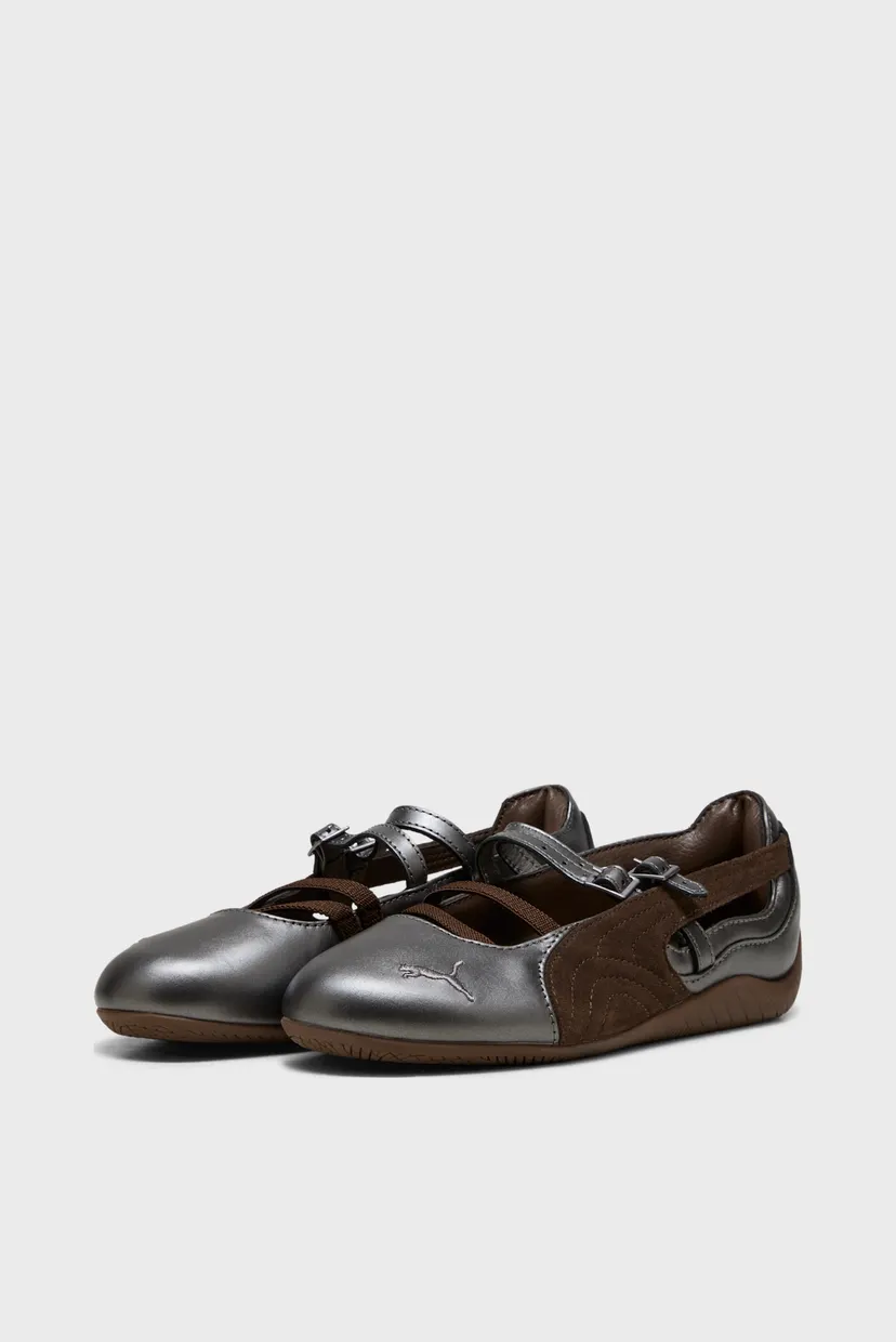 Жіночі коричневі  шкіряні балетки Speedcat Lux Ballet Sneakers Women 3
