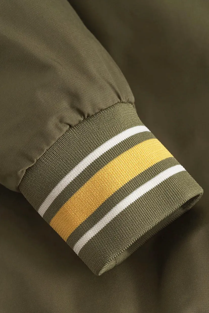 Чоловічий оливковий бомбер Les Deux Tech Varsity 4