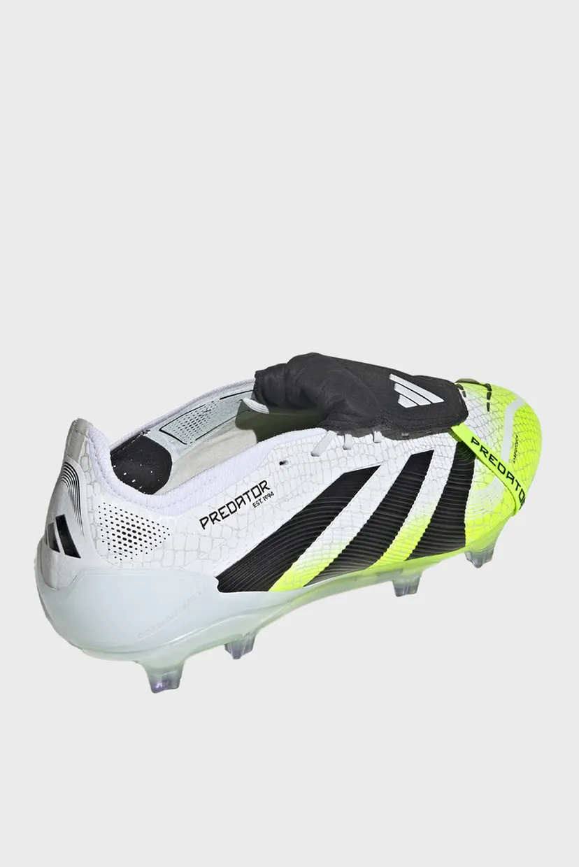 Белые бутсы Predator Elite Fold-Over Tongue Firm Ground 5