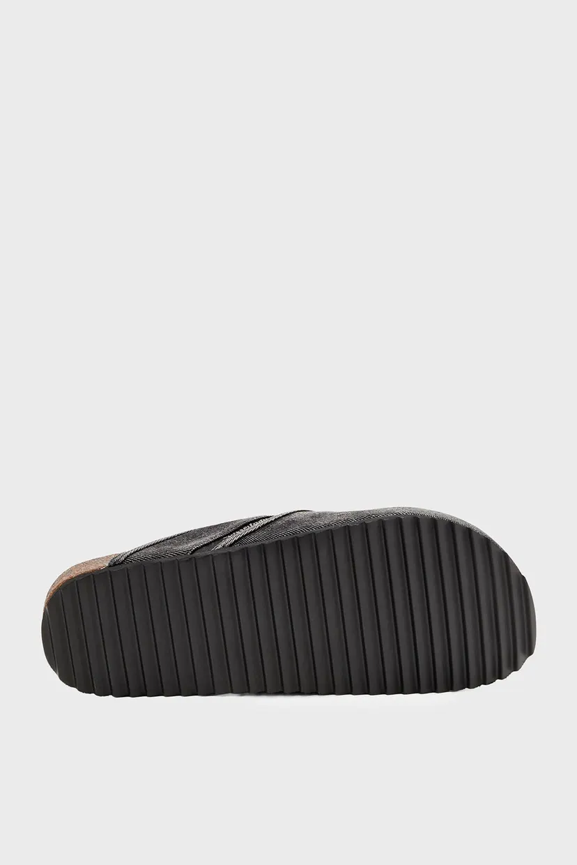 Чоловічі чорні джинсові клоги WOODSTOCK SLIP-ON SHOES 7