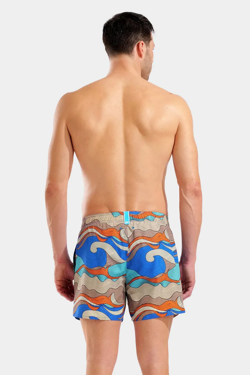 Мужские плавательные шорты с узором WATER PRINTS BEACH SHORT AO 3