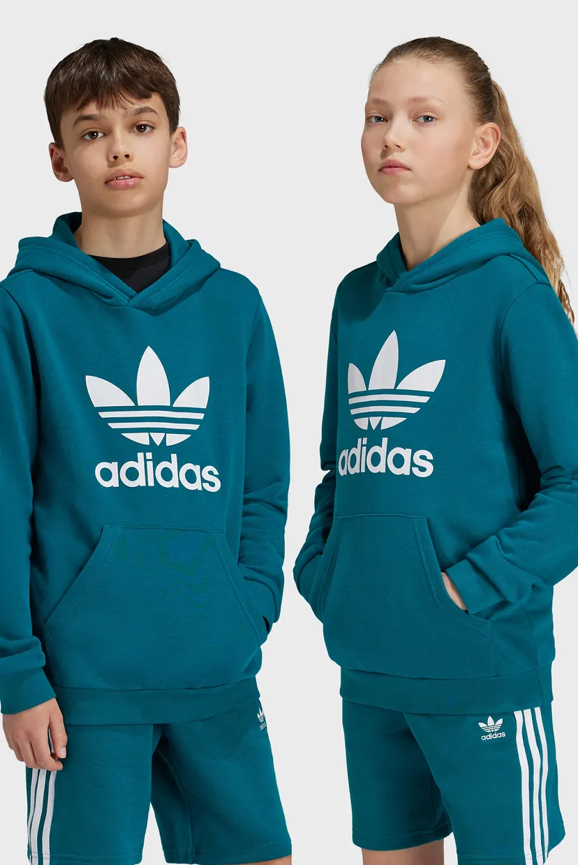 Детское бирюзовое худи 
Trefoil Kids 3