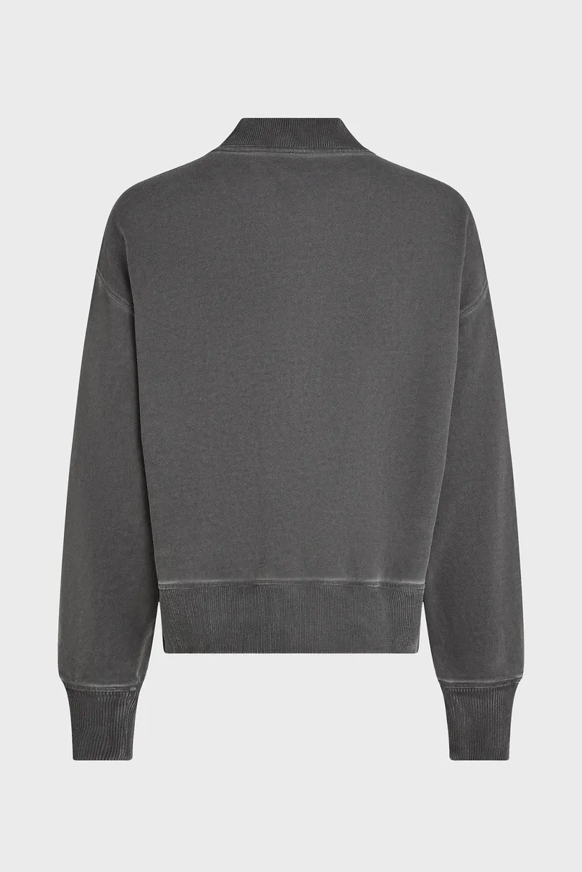 Женский серый бомбер RELAXED WASHED ZIP 6