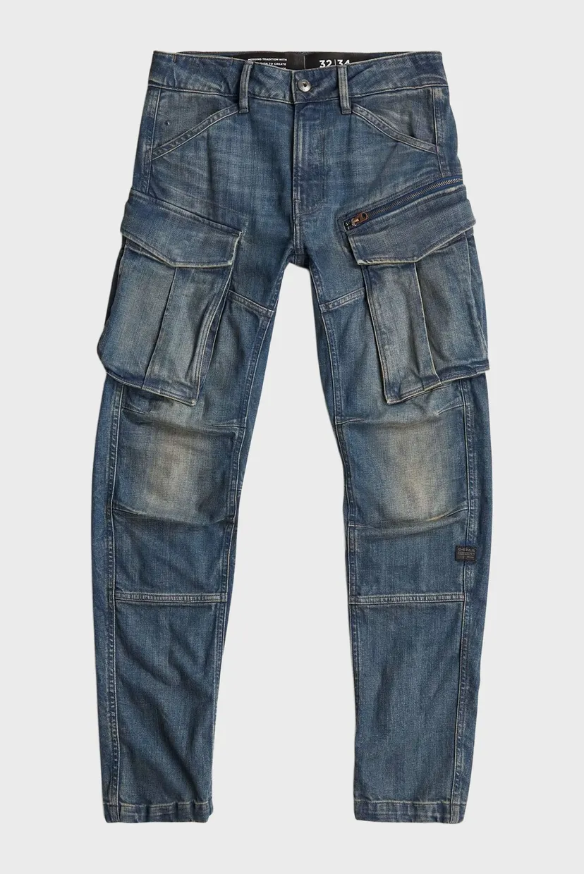 Мужские синие джинсы Rovic zip 3d 6