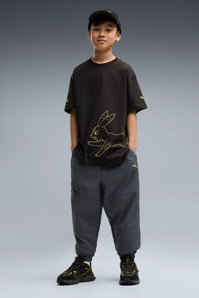 Дитяча чорна футболка PUMA x POKEMON Relaxed Graphic Tee Youth 3