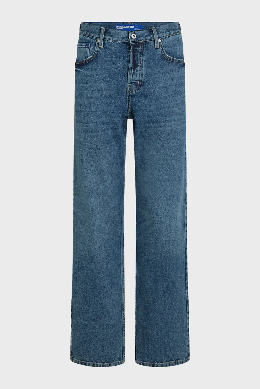 Чоловічі сині джинси relaxed denim 4