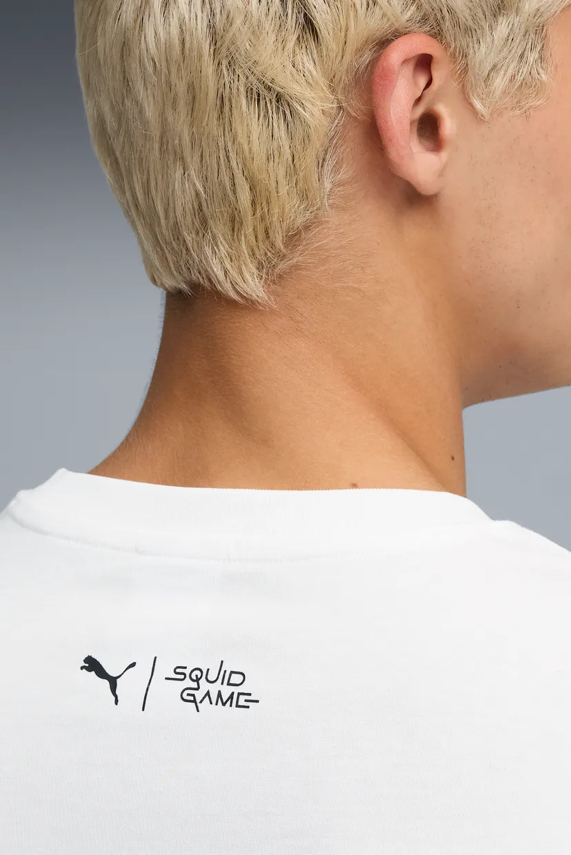 Мужская белая футболка PUMA x SQUID GAME Tee Men 5