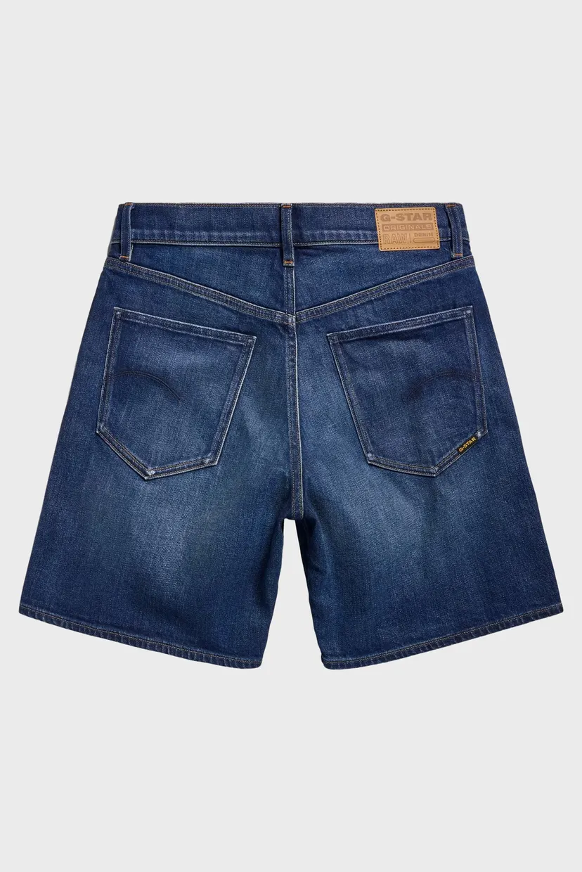 Женские темно-синие джинсовые шорты High Bermuda Short clean edge 5
