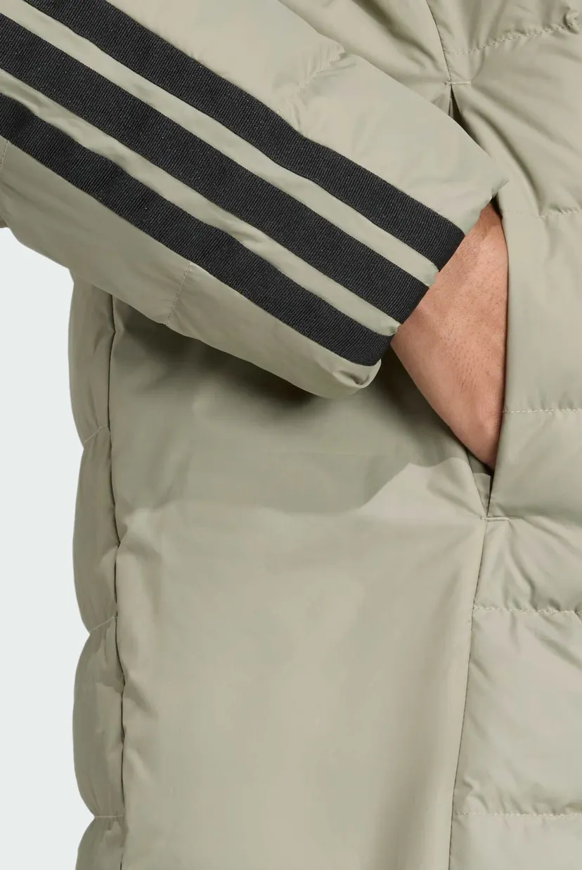 Мужской оливковый пуховик Essentials CLIMAWARM 3-Stripes 5