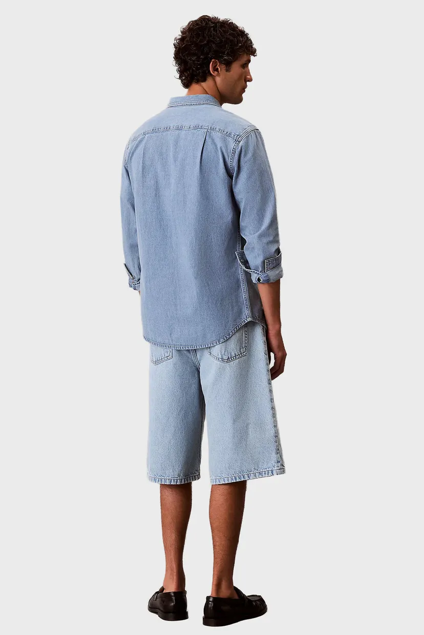 Мужские голубые джинсовые шорты LONG SHORT RIVAL BLUE 3